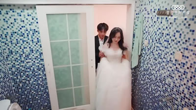 晴儿婚闹被狂干，婚前试车内射极品新娘